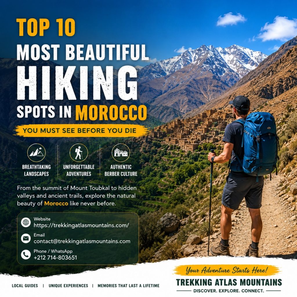 Top 10 Most Beautiful Hiking Spots in Morocco You Must See Before You Die