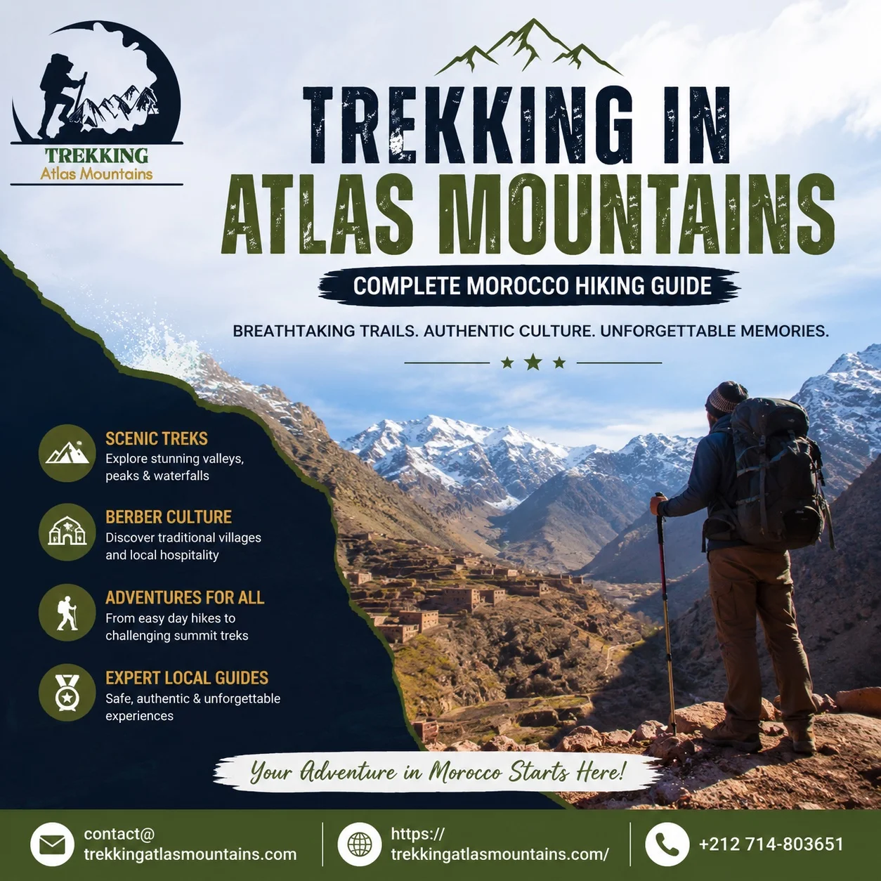 trekking in atlas mountains